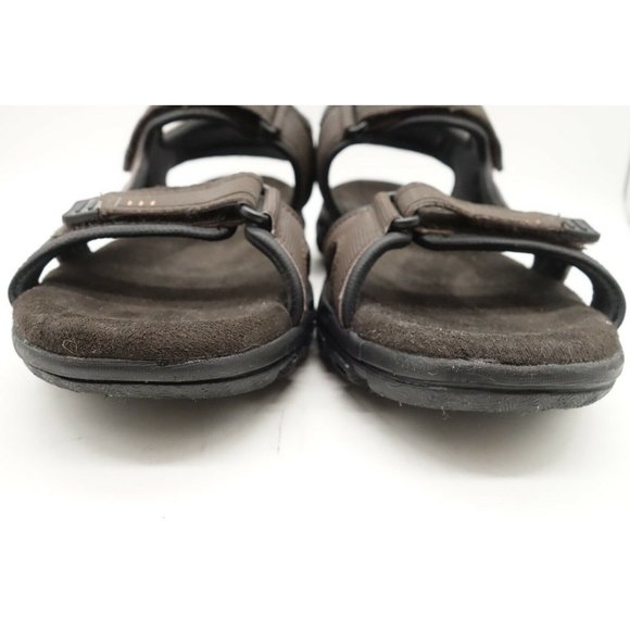 Skechers Relaxed Fit Brown Casual Adjustable Slip On Sandals Shoes Men\'s 10 main image 9